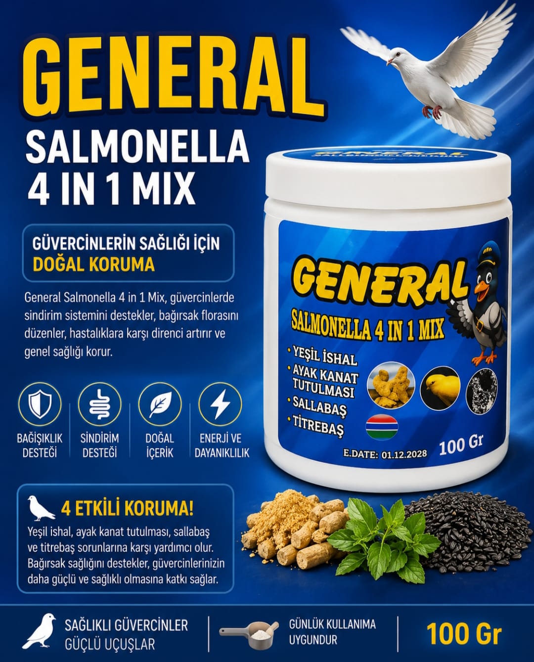 salmonella 4.1 mıx toz 100 gr