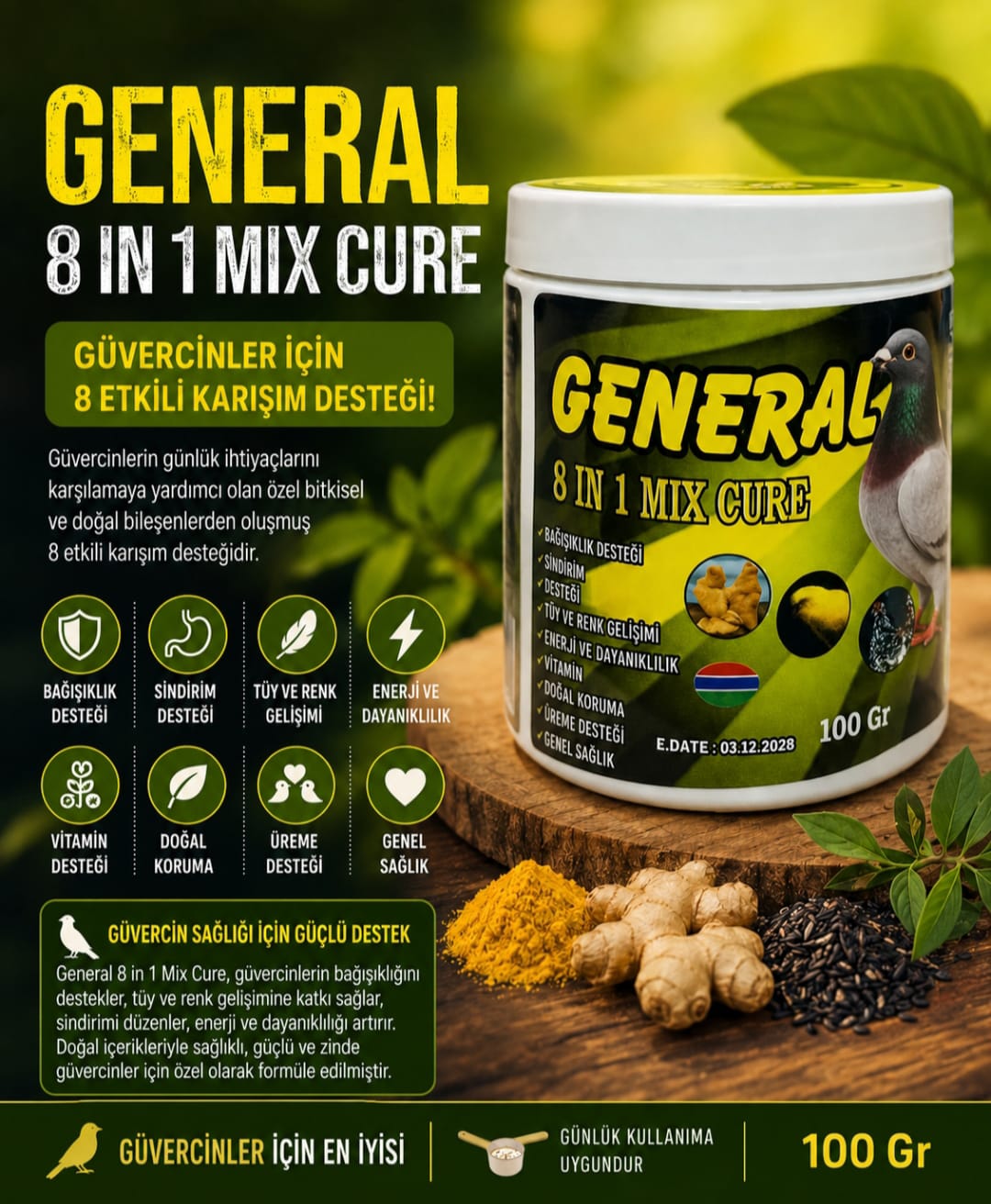 8 .1 mıx toz 100 gr 
